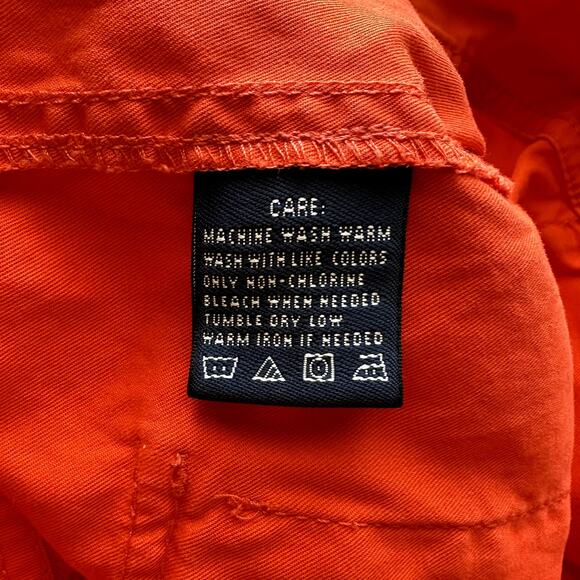 Ralph Lauren Golf Ladies Champions Orange Classic Shorts Capris Size 6 HTF - Picture 12 of 13